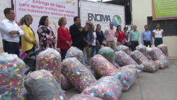 Dona SNTE y ENCIMA tapas recicladas para tratamientos contra cáncer