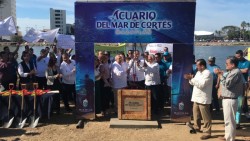 Colocan primera piedra de Acuario del Mar de Cortés