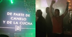 'Canelo' Álvarez regala botellas de champagne en antro de Puerto Vallarta