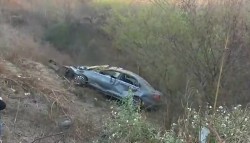 Salen proyectados y se vuelcan, en Mazatlán