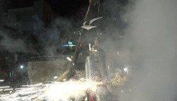 Arde EPN... y se ilumina el cielo, en sábado de Carnaval