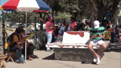 Largas filas para entrar a la coronación infantil del carnaval 2019