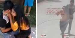 Aparece nuevo video: Hombre apuñalado por su novia pateó y azotó a su novia al suelo
