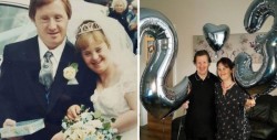 Pareja con Síndrome de Down, festeja 23 años de matrimonio