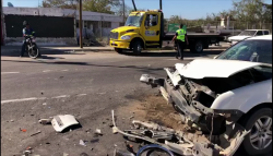 Choque deja tres heridos al norte de Mazatlán