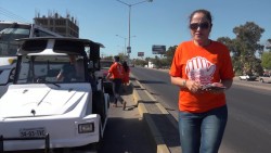 Se visten de naranja cruceros de Mazatlán