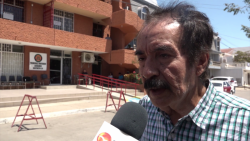 Ejidatario se manifestó contra las autoridades agrarias