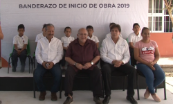 Dan banderazo inicial de obra en primaria "Amigos de México"