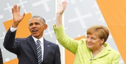 Merkel se reencuentra con su aliado Obama en una cita de carácter privado