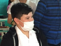 Se protegen contra la influenza en escuela primaria de Mazatlán