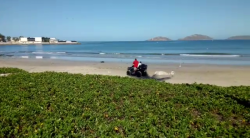 Invita a la concientización al momento de introducirse al mar : Seguridad Pública