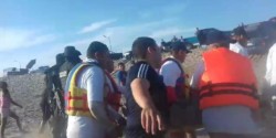 Salvan a mujer de morir ahogada