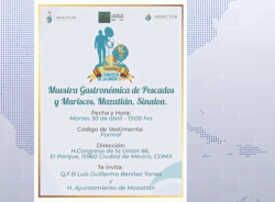 Alcalde de Mazatlán parte rumbo a CDMX para muestra gastronómica
