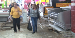Lentamente continúan los trabajos de remodelación del mercado “Pino Suárez”
