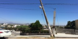 Poste ladeado en el Nuevo Culiacán