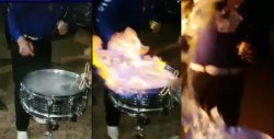 Prenden fuego a tarola y hombres comienzan a incendiarse
