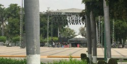 Calles  cerradas por  presentación de Julión Álvarez