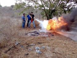 Capacitan a brigadistas del combate de incendios