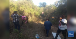 Detectaron una osamenta en el interior de una fosa