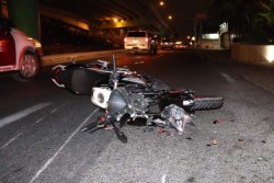 Accidente a la altura de un motel deja un lesionado grave