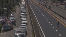 Se genera un caos vial en el Campo El Diez por obras de reencarpetado en el tramo de la autopista Culiacán-Costa Rica