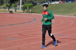 Iza Daniela Flores y César Ramirez en preparación rumbo a la Universiada Mundial
