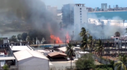 Incendio en terreno baldío