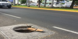 Peligroso registro de la CFE sin tapadera