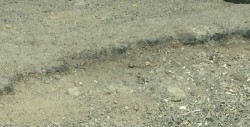 Malas condiciones de la calle Oslo