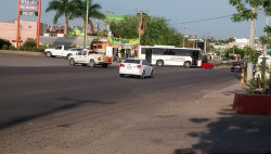 Cruce peligroso por el Blvd Francisco I. Madero
