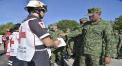 Dona personal militar más de 130 mil pesos a Cruz Roja