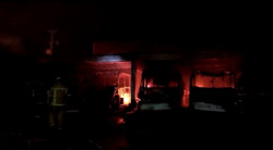 Se incendian 7 camiones Águilas del Pacífico en Mazatlán