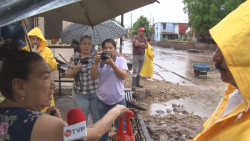 Recorre alcalde Jesús Estrada zonas de inundaciones donde se realizan obras hidráulicas