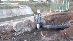 Se rompe tubería y afecta a cinco fraccionamientos en Mazatlán