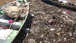 Trabajador ejemplar apoya en retirar toneladas de basura de la biobarda