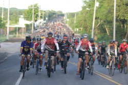Con una rodada ciclista inauguran la remodelación de la Culiacán-Imala
