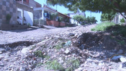 Calle Herminio Pérez en pésimas condiciones