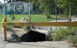 Es boquete pluvial un peligro latente