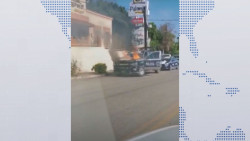 Se quema patrulla de la municipal