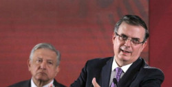 Exitoso encuentro entre Ebrard y Pence