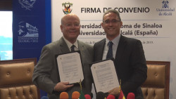 Firma la UAS convenio con la Universidad de Alcalá