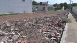Calle Sauce sigue en malas condiciones