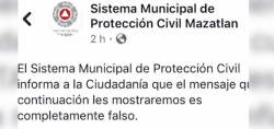 Desmiente Protección Civil supuesto mensaje de robos y asaltos