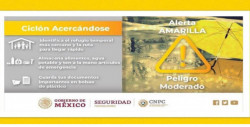 Mazatlán en "alerta amarilla, peligro moderado"