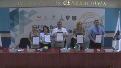 Firma de convenio entre el SESSEP y la Escuela Normal de Sinaloa