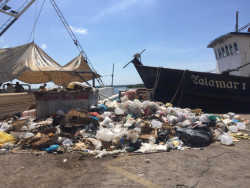 Pocos barcos... y mucha basura