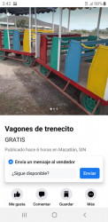 Ponen en venta presunto 'trenecito' del Bosque de la Ciudad