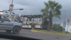 Al menos 10 unidades del transporte público resultaron quemadas el pasado jueves en Culiacán