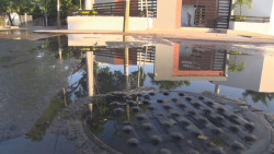 Fuga de agua en el sector Arboledas