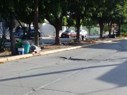 Sin pasar el camión recolector de la basura en Bugambilias
